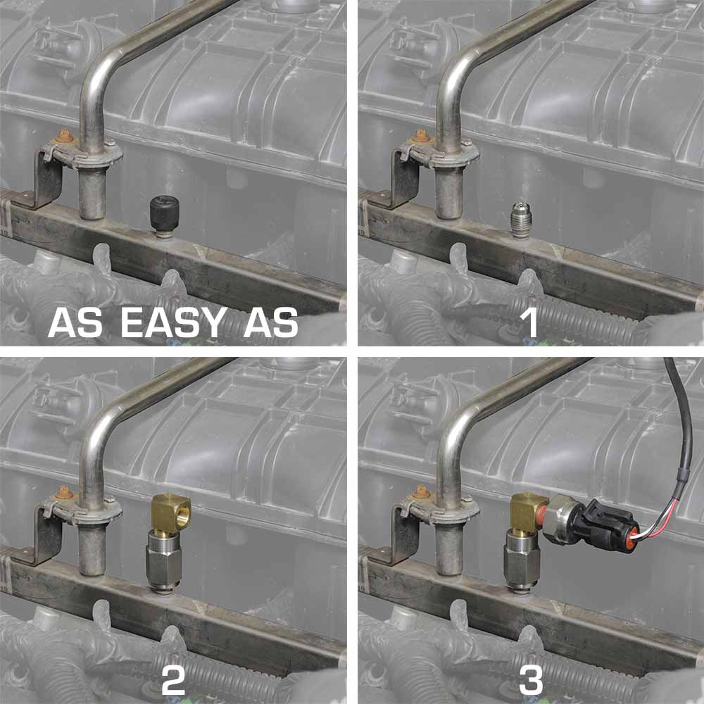GlowShift Chevy LS1 LS2 LS3 LS6 Engine Fuel Rail Adapter for Fuel